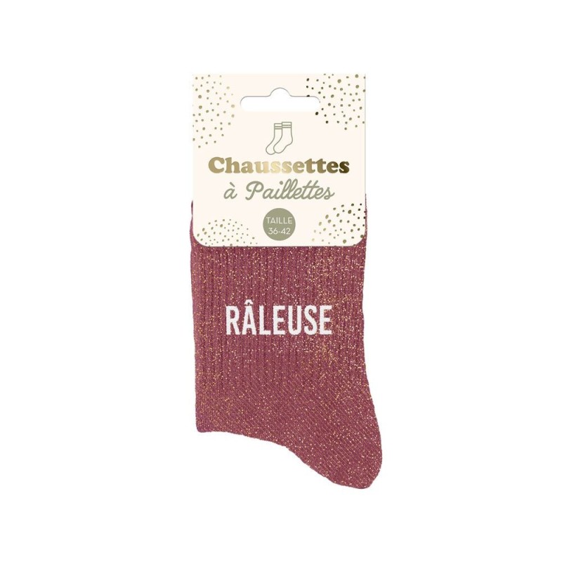 chaussette paillette râleuse