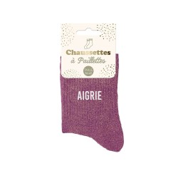chaussette paillette aigrie
