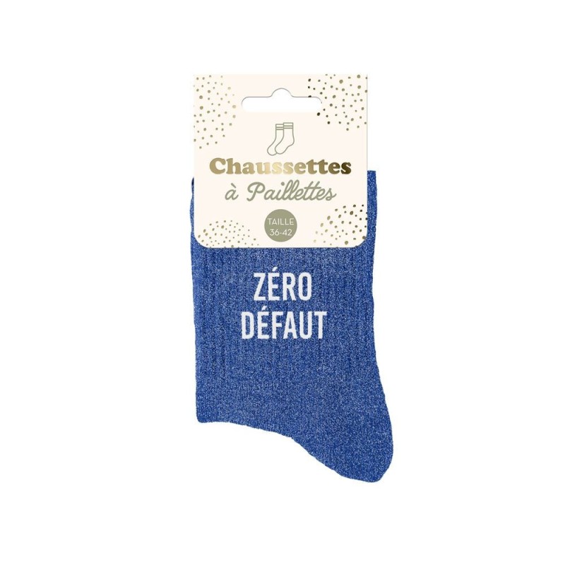 chaussette paillette zéro défaut