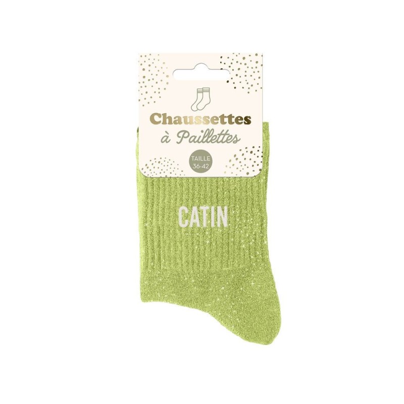 chaussette paillette catin