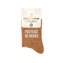 chaussette paillette fouteuse de merde