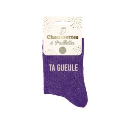 chaussette paillette ta gueule