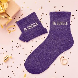 Chaussettes à paillettes Ta Gueule taille unique 36 - 42