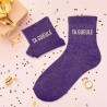 Chaussettes à paillettes Ta Gueule taille unique 36 - 42