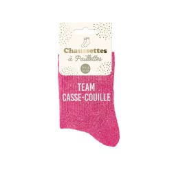 chaussette paillette team casse couille