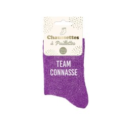 chaussette paillette team connasse