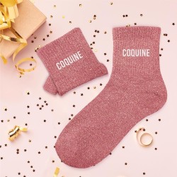 Chaussettes à paillettes Coquine taille unique 36 - 42