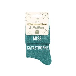 chaussette paillette duo miss catastrophe