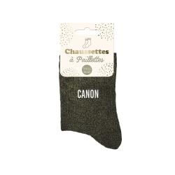 chaussette paillette canon