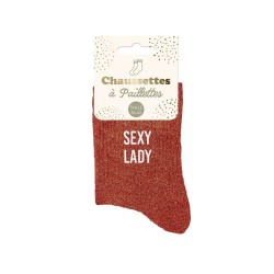 chaussettes paillettes saxy lady