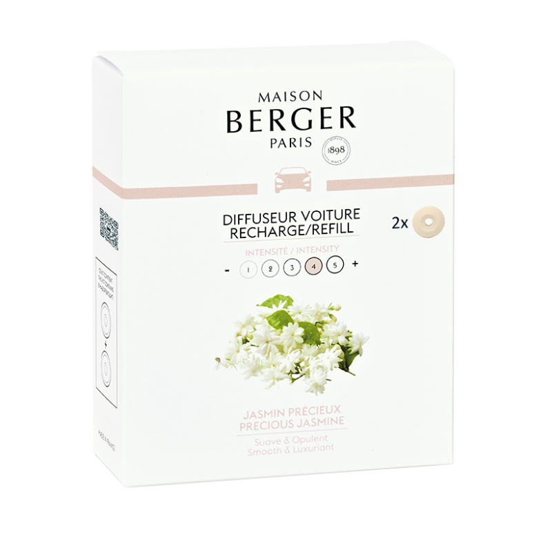 Recharge diffuseur voiture Berger Jasmin Precieux Recharge diffuseur voiture Berger Jasmin Precieux