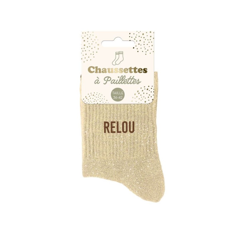 chaussette paillette relou