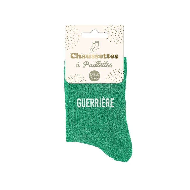 chaussette paillette guerrière