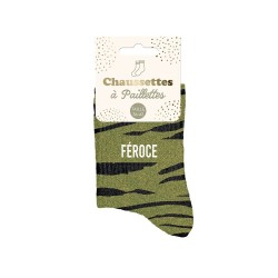 chaussette paillette féroce