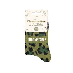 chaussette paillette indomptable
