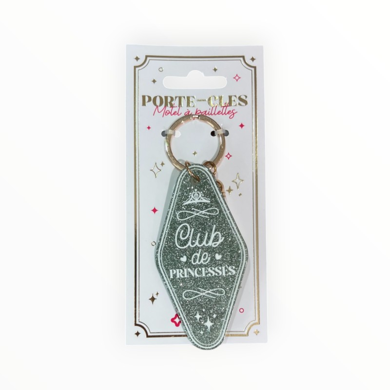 Porte-clés à paillettes "Club des princesses" Porte-clés à paillettes "Club des princesses"