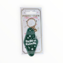 Porte-cles Belle et Rebelle
