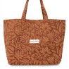 Sac cabas velours côtelé "Good Vibes"