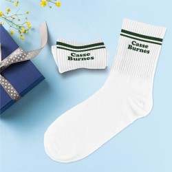 Chaussettes blanches pour homme CASSE BURNES