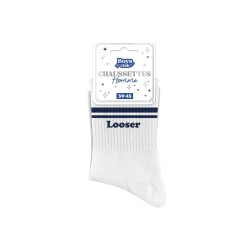 Chaussettes blanches pour homme LOOSER
