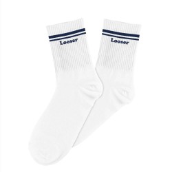 Chaussettes blanches pour homme LOOSER