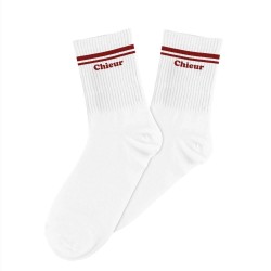 Chaussettes blanches pour homme CHIEUR