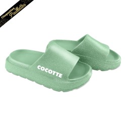 Claquettes à paillettes cocotte