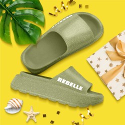 Claquettes paillettes rebelle