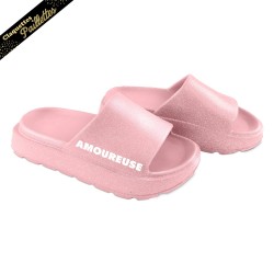 Claquettes à paillettes amoureuse