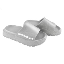 Claquettes à paillettes bringueuse