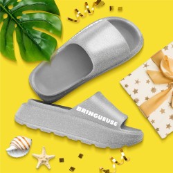 Claquettes à paillettes bringueuse
