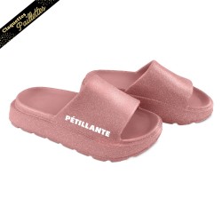 Claquettes à paillettes pétillante