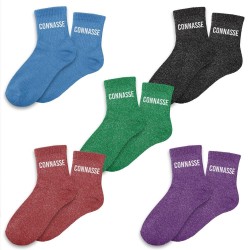Chaussettes à paillettes Connasse - couleur à choisir