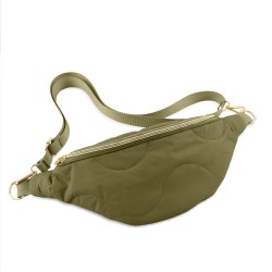 Sac banane matelassé kaki
