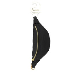Sac banane matelassé noir