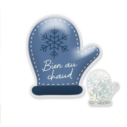 Chaufferette de poche réutilisable Moufle "Bien au chaud"