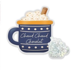 Chaufferette de poche Tasse "Chaud chaud chocolat"