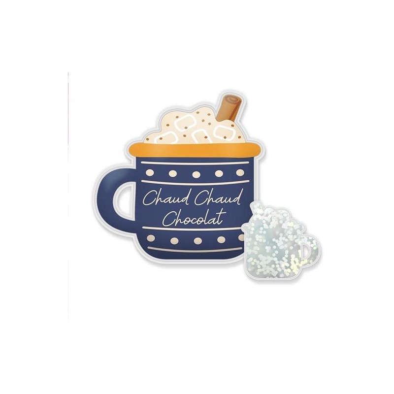 Chaufferette de poche Tasse "Chaud chaud chocolat"