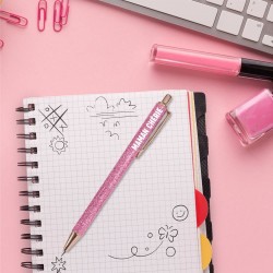 Stylo à paillettes maman chérie