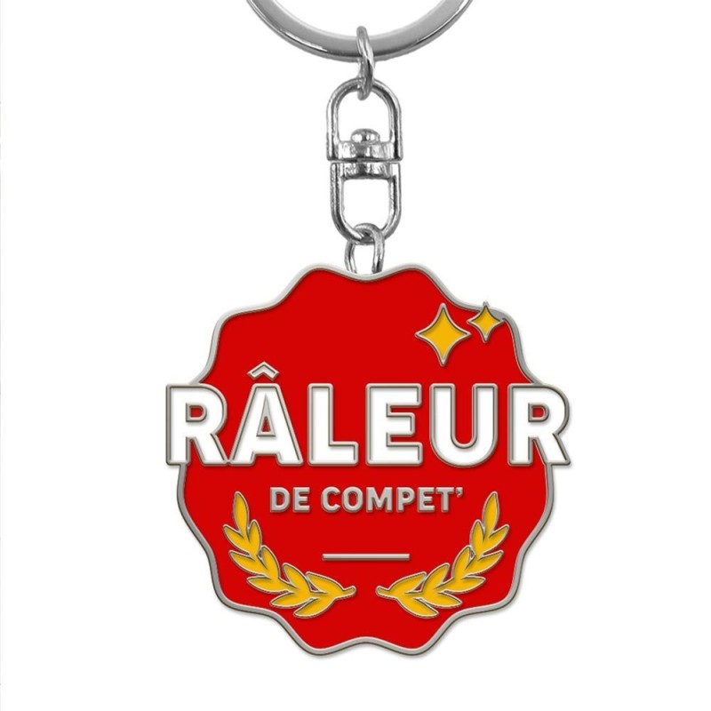 Porte-clés métallique Râleur de compet