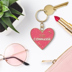 Porte-clés métallique Team Connasse
