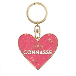 Porte-clés métallique Team Connasse