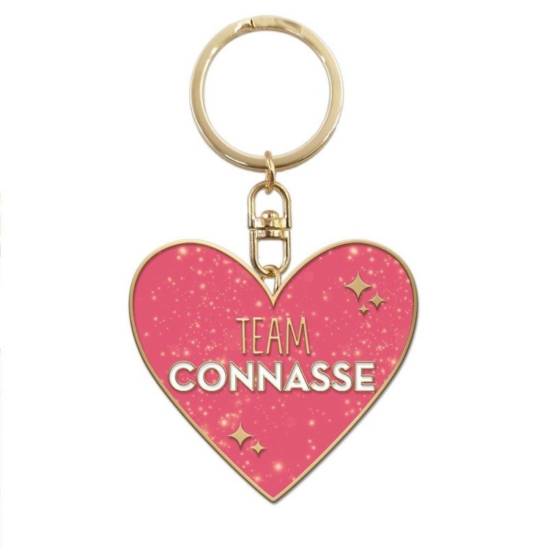 Porte-clés métallique Team Connasse