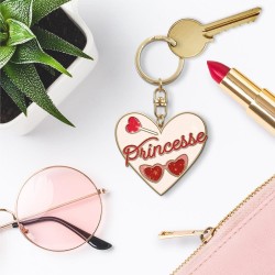 Porte-clés métallique Princesse