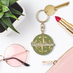 Porte-clés métallique Baroudeuse