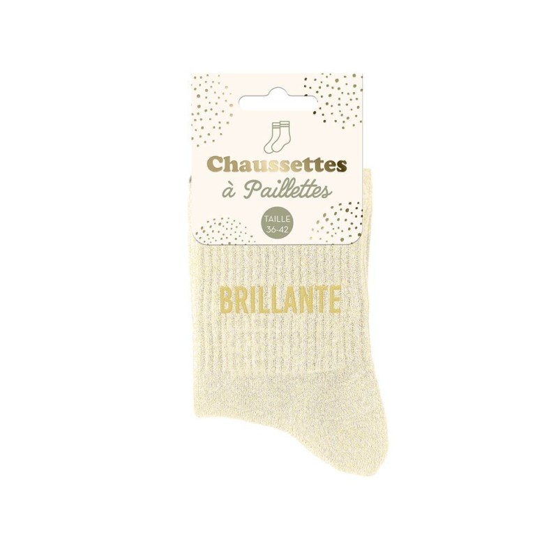 Chaussettes à paillettes Brillante