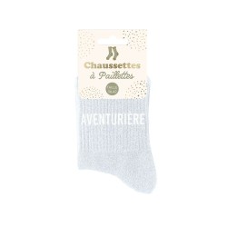 Chaussettes à paillettes Aventurière taille unique 36 - 42