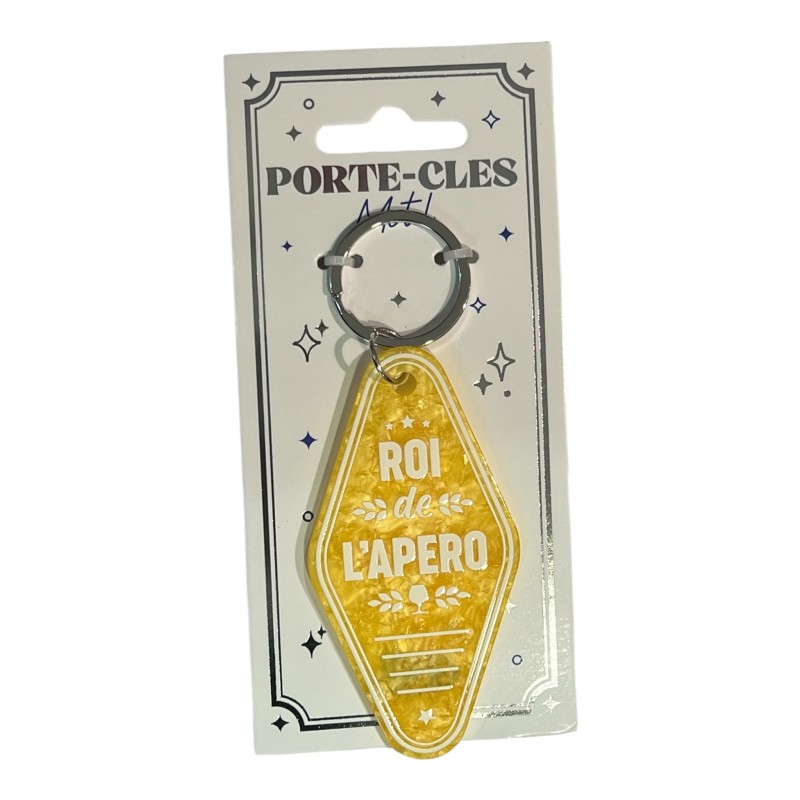 Porte-clés motel "Roi de l'Apéro"