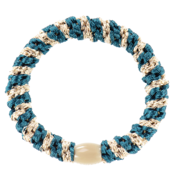 KKNEKKI Light Petrol-Beige glitter stripe