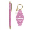 STYLO ET PORTE CLES PAILLETTE CONNASSE